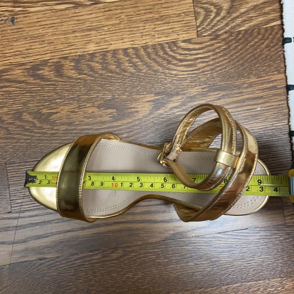 SANDRO Gold Heeled Sandals - Picture 7 of 8